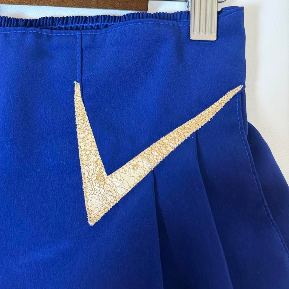 Vintage 80s Royal Blue High Waisted Culotte Shorts Medium